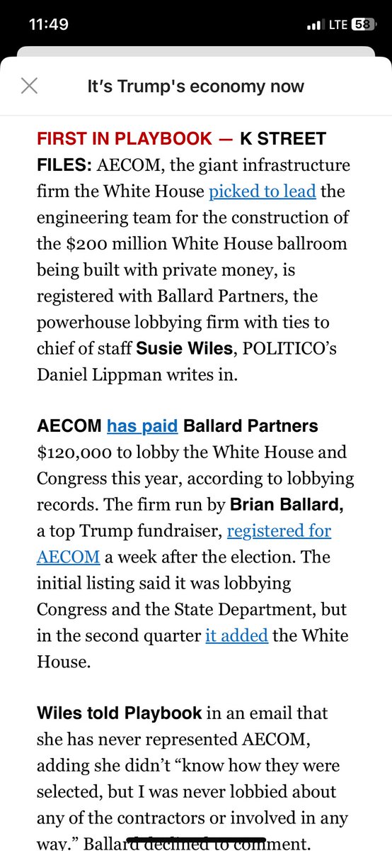 SCOOP: AECOM, the giant infrastructure firm the White House picked to lead engineering for the const