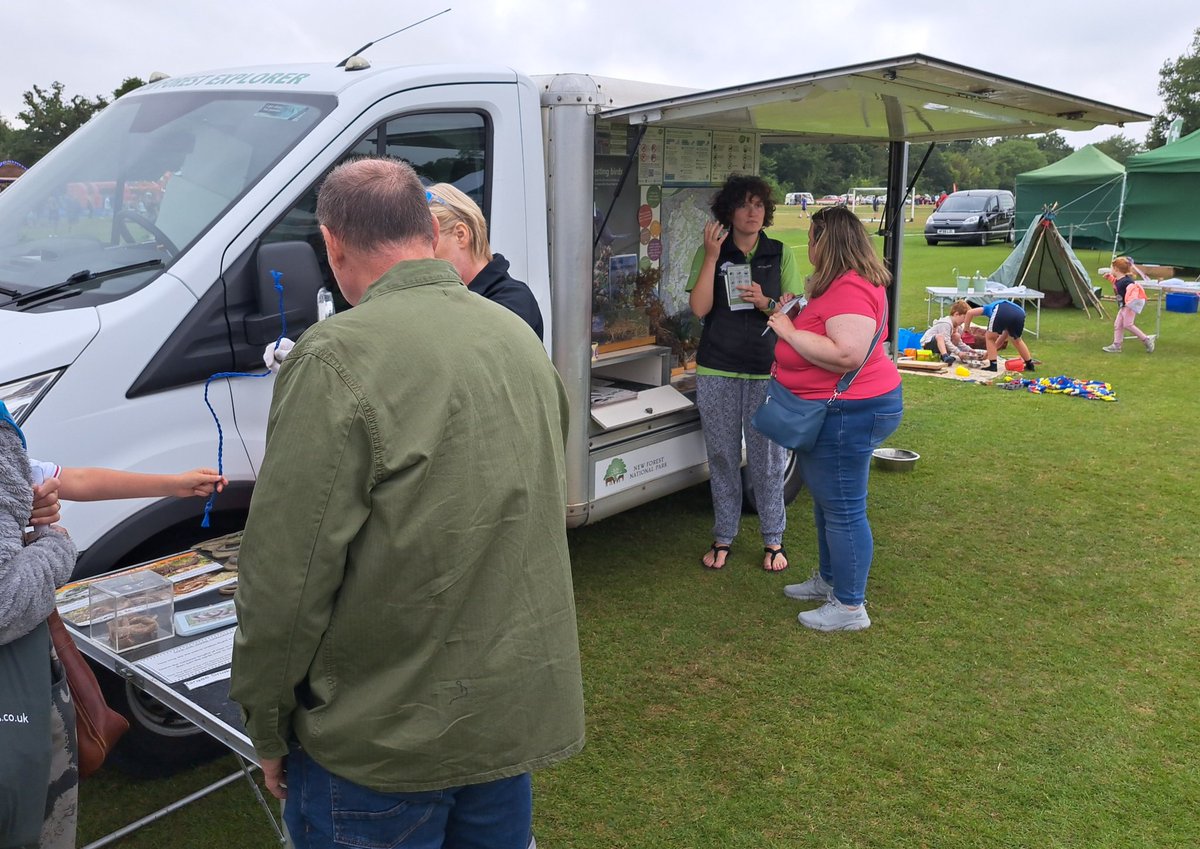 Brilliant day at Lymington &amp; Pennington Town Councils "Picnic in the Park", promoting the New Forest code, sharing wildlife information, and facilitating outdoor play activities - so many rewarding conversations with so many people 😀!