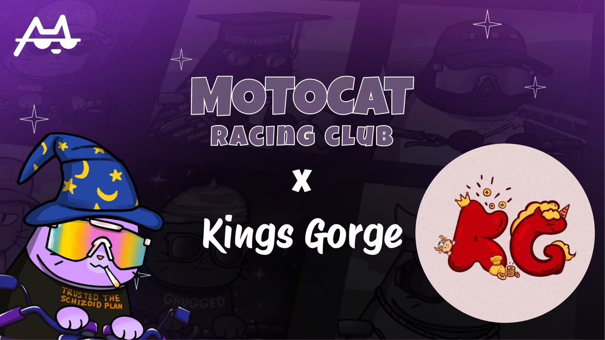 Collab Announcement🎉              
We're glad to announce our colla with
<a href="/MotoswapBTC/">Motoswap</a>  x <a href="/Kings_Gorge/">Kings_Gorge</a>
Stay tuned for further updates on this exciting collab
【热血来袭 —— 两大传奇强强联手，共同驰骋 Bitcoin DeFi 浪潮！】
🎁5 个WL名额等你来拿
参与方式：
1️⃣ 关注 <a href="/MotoswapBTC/">Motoswap</a> 和