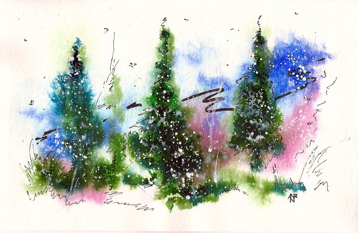 Art of the Day: "Holiday Card 2". Buy at: ArtPal.com/nelsonmakesart…