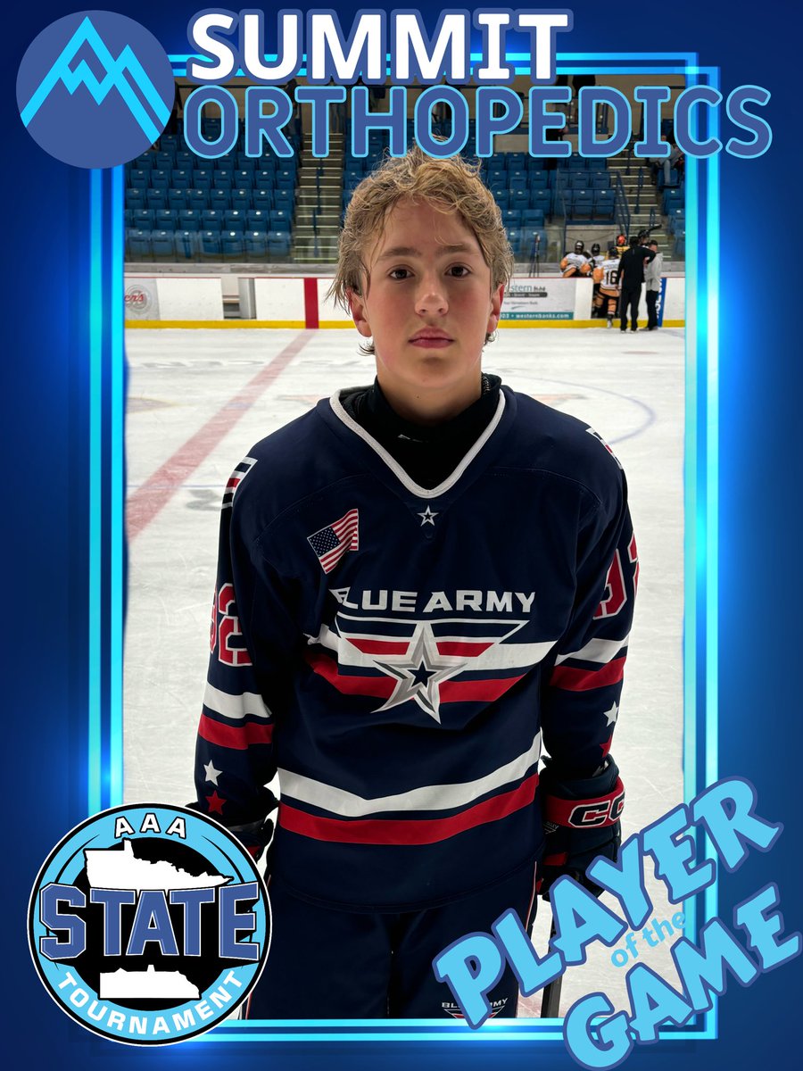 AAA STATE
2012 Semi-finals

SDP > Lakers (6-4)
Blue Army > Warriors (7-3)

<a href="/Summitorthomn/">Summit Orthopedics</a> players of the game:
Cal Vukich SDP (2G1A)
Alex Jansky BA (3G1A)

SDP vs Blue Army rematch for the Championship at 2:30p. Live stream posted on the YHH homepage. 

#aaastate25