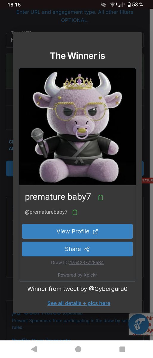 Son Gokuπ
(@cyberguru0) on Twitter photo And the Winner of a <a href="/Stoned_Rabbits/">Stoned Rabbits NFT</a> is this lucky mfer π₯π°π°π
X Picker choosed !
Congrats <a href="/prematurebaby7/">premature baby7</a>
DM me please π° And the Winner of a <a href="/Stoned_Rabbits/">Stoned Rabbits NFT</a> is this lucky mfer π₯π°π°π
X Picker choosed !
Congrats <a href="/prematurebaby7/">premature baby7</a>
DM me please π°
