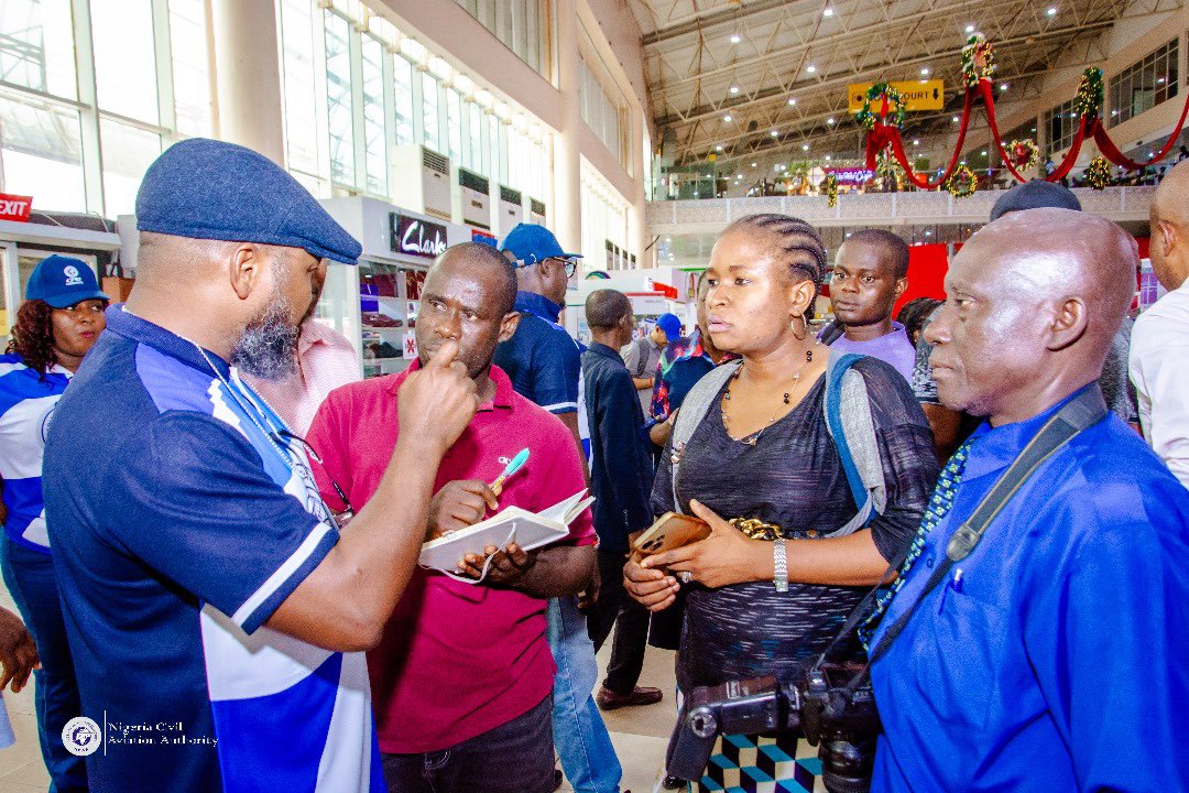 <a href="/cpdncaa/">ConsumerProtectionNCAA</a> Ready to serve 24/7. We go beyond the office, taking our work to the airports, where our real customers are.
Our job isn’t just to resolve complaints but also, to educate passengers on their rights and responsibilities too. <a href="/mikeachimugu01/">Michael Achimugu</a> @chrisnajomo <a href="/NigeriaCAA/">NigeriaCAA</a>