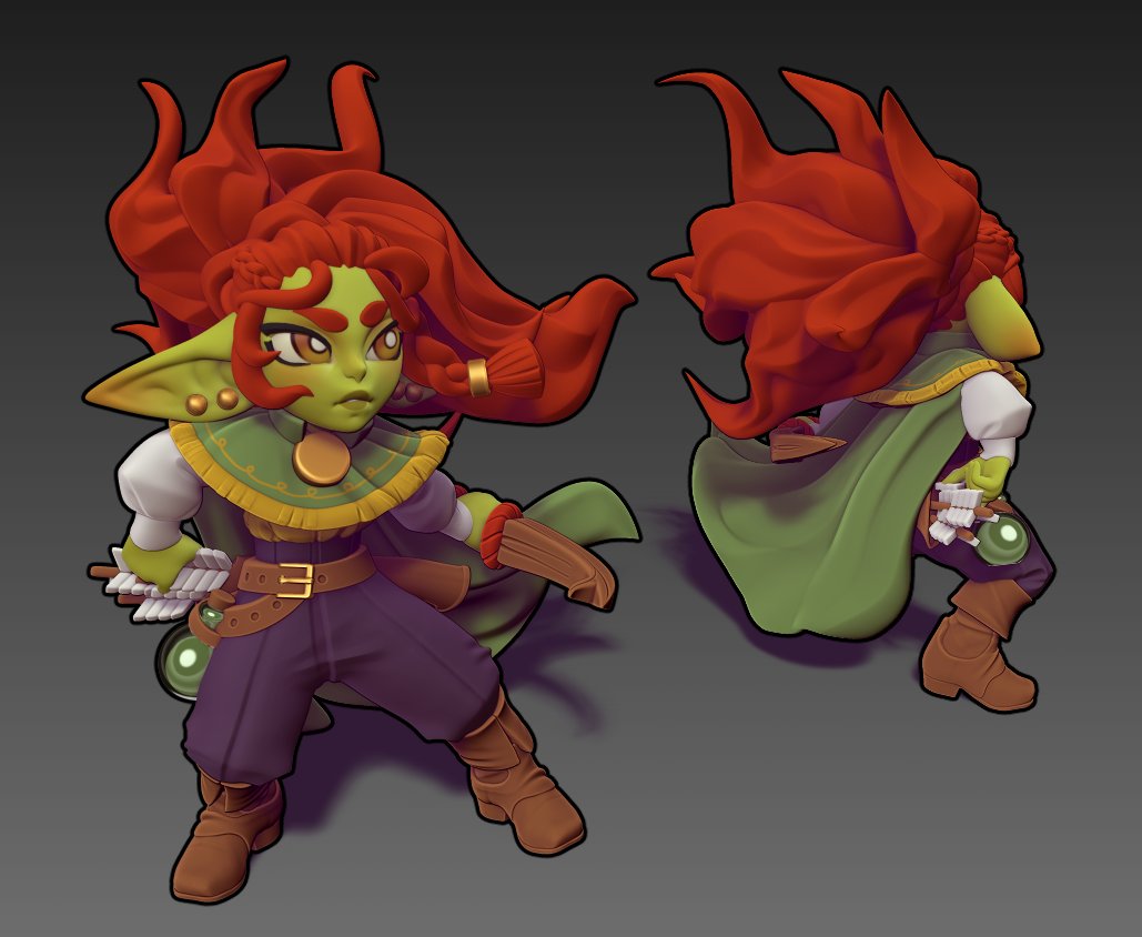 Gren the goblin for <a href="/DukeOfHammers/">JuneOfHammers🏳️‍⚧️💚</a>!