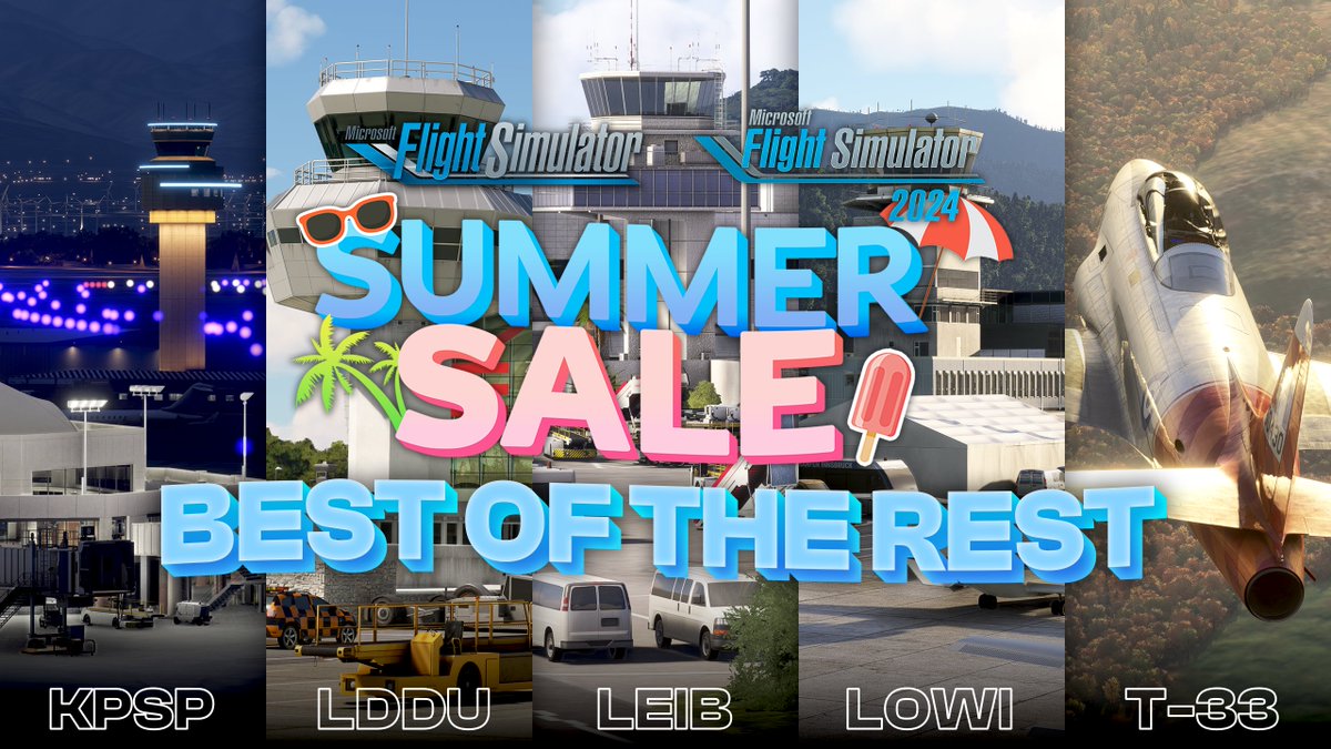 iniBuilds Best of the Rest Sale! 🛫

Check out the last special sale during the Summer Sale! 🏖️ Products such as the iniBuilds A300 and T-33 Jet Trainer, as well as a plethora of airports from the around the world are on sale! 🎉 

🛍️ CHECK OUT THE SALE inibuilds.com/collections/be…