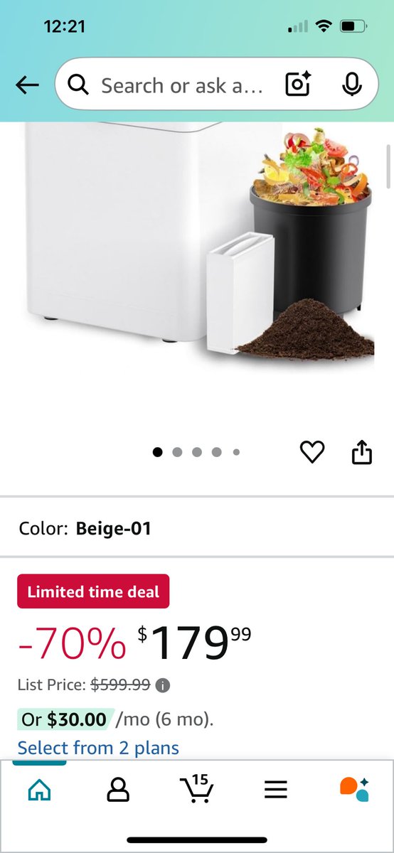 Peachmatcha1's tweet image. Should I get it? Not that I have extra money but 🙀 #composter