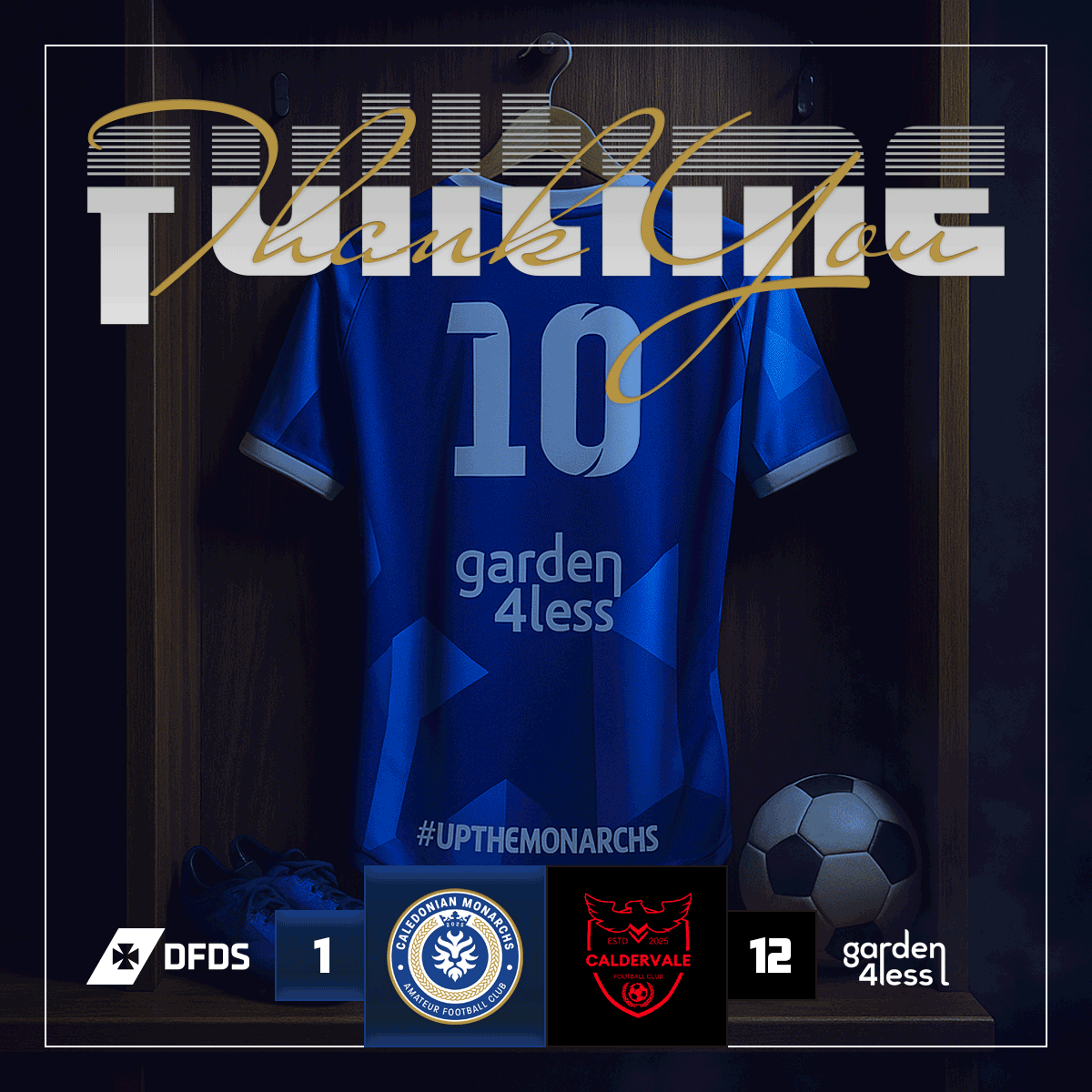 calmon_afc's tweet photo. FT: Caledonian Monarchs 1–12 Caldervale Thistle

A tough day. Our only goal from the spot. Unlike last week, we struggled to compete. 

Another lesson: more effort, better positioning, braver challenges &amp; teamwork needed.

🎯 Goal this season: avoid bottom place, fight for 15-16. https://t.co/mi3PD0q22R
