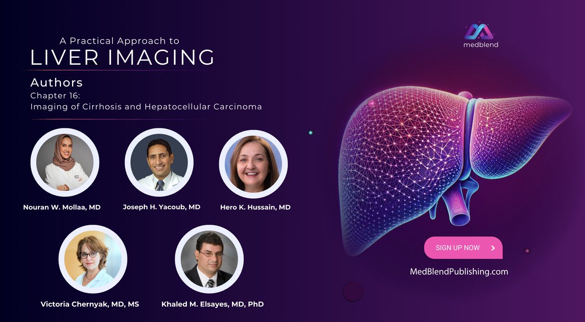 🧠 Dive into one of the most high-yield chapters: Imaging of Cirrhosis &amp; Hepatocellular Carcinoma

📘 a comprehenisve review of pathology and imaging of cirrhosis and HCC authored by a powerhouse team of professors! 💫
📲 Enroll now at MedBlendPublishing.com

#LiverImaging #HCC