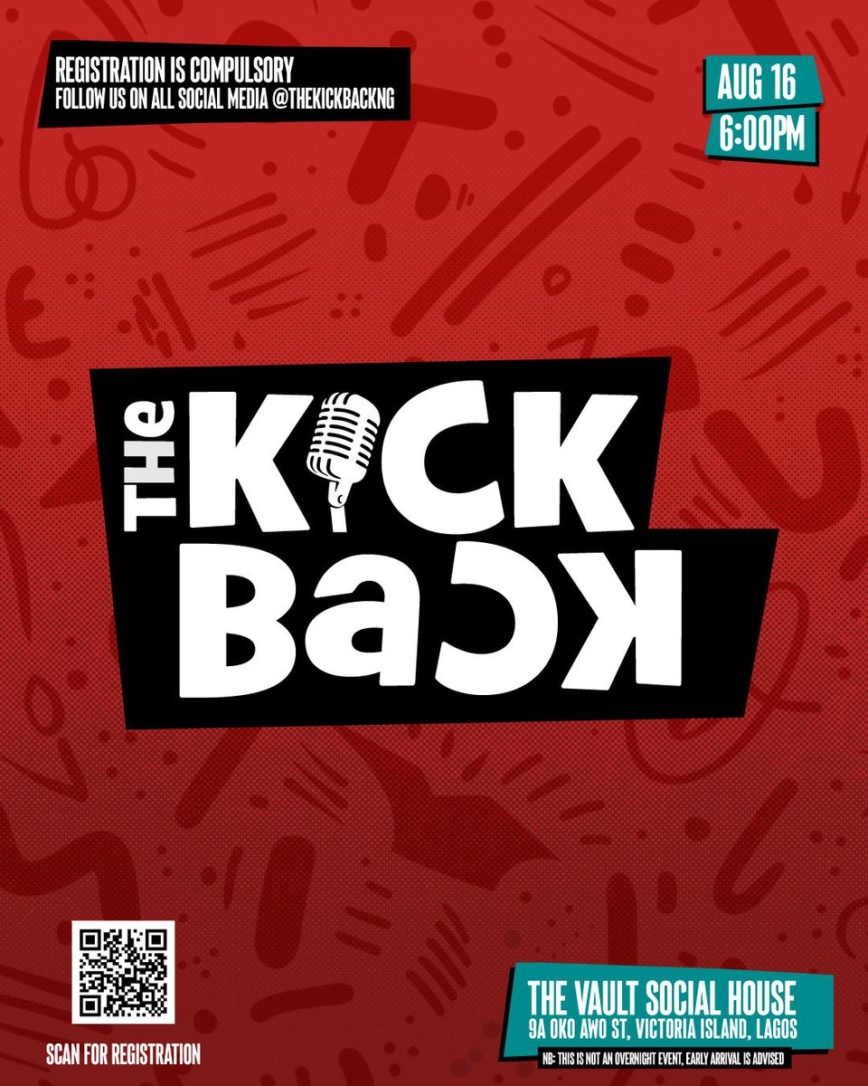 The third edition of The Kickback is happening on August 16, and you don’t want to miss it! Expect great music, good vibes, and an unforgettable experience.

Be part of history—grab your tickets now! tix.africa/discover/theki… 🎟️✨ #TheKickback #FirstEdition #Aug16