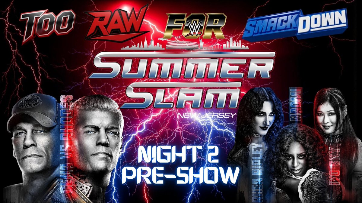 Raineydaypod (@raineydaypod) on Twitter photo #WWEUNIVERSE
The Lads and I are back at 2pm EST for #SummerSlam Night 2!!!
How can they top last night!!!!
<a href="/TallkinGame/">Anthony Lewis</a> <a href="/FrezkoMusic/">Frankie Frezko</a> <a href="/StanleyMedia_11/">Talkin' Sports, Pro Wrestling & NASCAR</a>
#WWE
youtube.com/live/YYvemaWHm… #WWEUNIVERSE
The Lads and I are back at 2pm EST for #SummerSlam Night 2!!!
How can they top last night!!!!
<a href="/TallkinGame/">Anthony Lewis</a> <a href="/FrezkoMusic/">Frankie Frezko</a> <a href="/StanleyMedia_11/">Talkin' Sports, Pro Wrestling & NASCAR</a>
#WWE
youtube.com/live/YYvemaWHm…