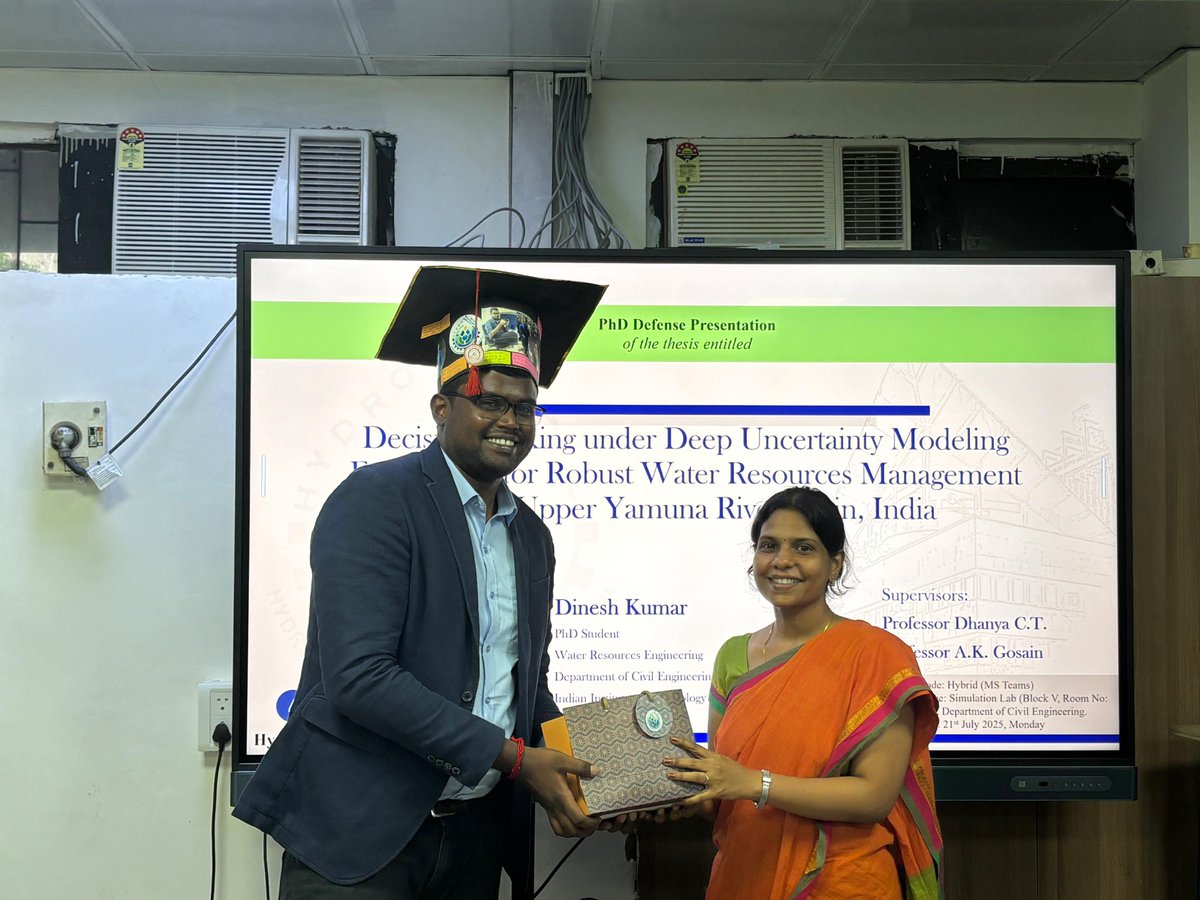ctdhanya's tweet photo. Excited to launch four PhD graduates at the Indian Institute of Technology, Delhi Convocation 2025 @iitdelhi. My heartiest congratulations to @Gauranshi Gauranshi Raj Singh, Dinesh Kumar, Sudeep V Banad, Bhanu Magotra. Keep doing great research. https://t.co/vsowgsfTAx