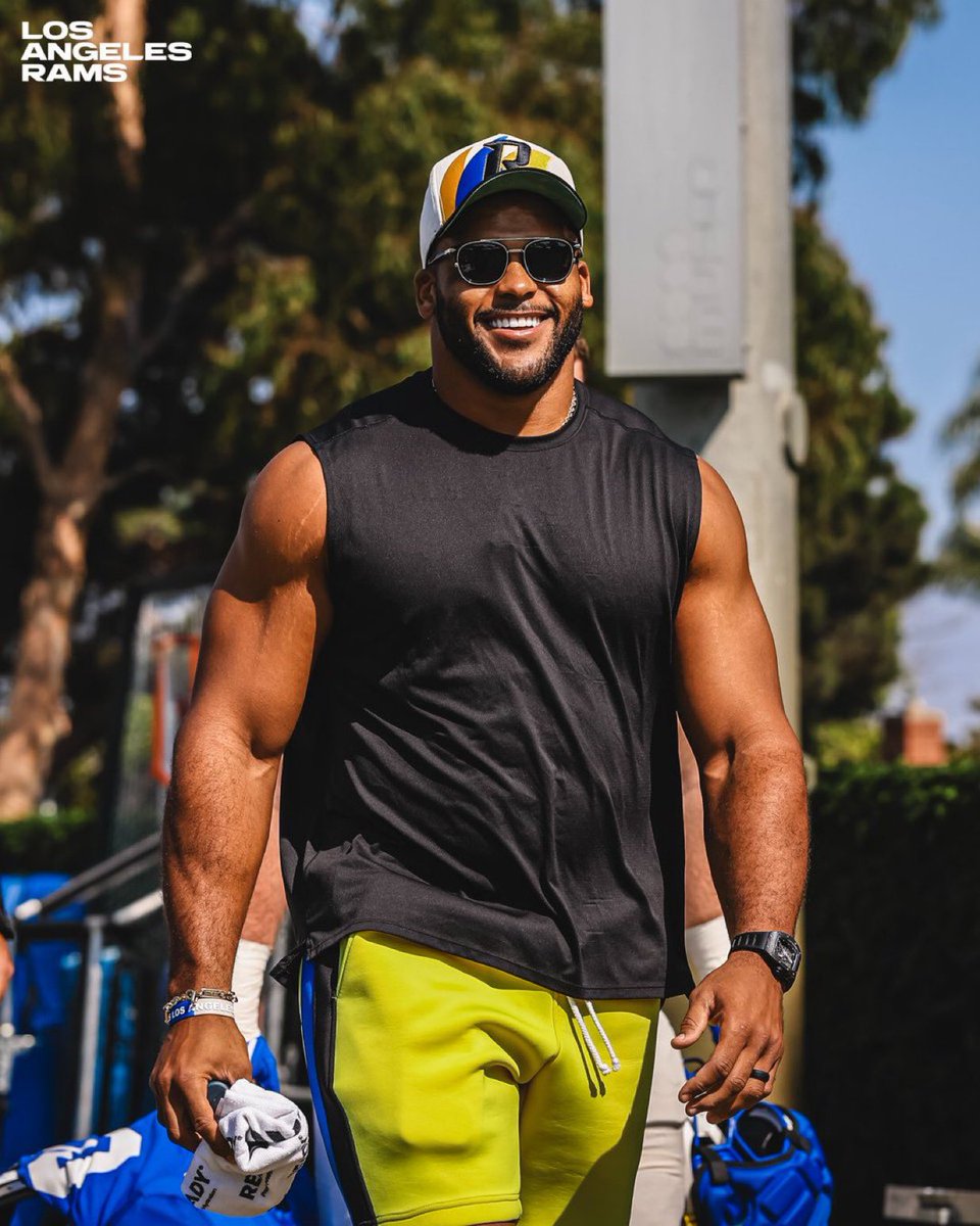 Aaron Donald making an appearance at #Rams camp: