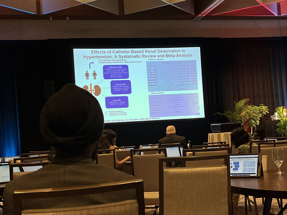 Rakendu Jayasree Rajendran (@rakendujr) on Twitter photo Great session on hypertension at #ASPC2025
⭐️Basics still matter➡️ Lifestyle
⭐️New pharmacological therapies show promise
⭐️Interventions like renal denervation can be complementary ➡️ Durable reduction in BP in the presence of lifestyle mod and max drug therapy
<a href="/DLBHATTMD/">Dr. Deepak L. Bhatt</a> Great session on hypertension at #ASPC2025
⭐️Basics still matter➡️ Lifestyle
⭐️New pharmacological therapies show promise
⭐️Interventions like renal denervation can be complementary ➡️ Durable reduction in BP in the presence of lifestyle mod and max drug therapy
<a href="/DLBHATTMD/">Dr. Deepak L. Bhatt</a>
