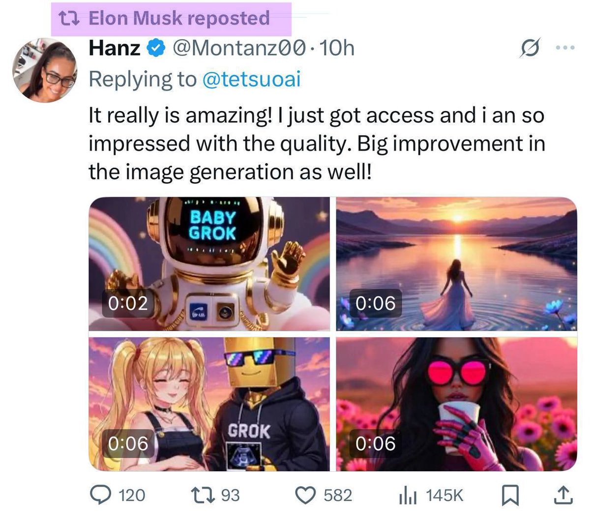 SquirrelKoalaa's tweet image. 🍼🤖 今天很多好的消息正在发生，马斯克转推了自己的专属IP #BabyGrok ，明奶的很彻底。同时 #Binance   币安广场将在8月4日星期一 （时间：14：00 UTC）举办宝贝机器人 #BabyGrok 的AMA，BOB主持，奖励等着您来拿。…