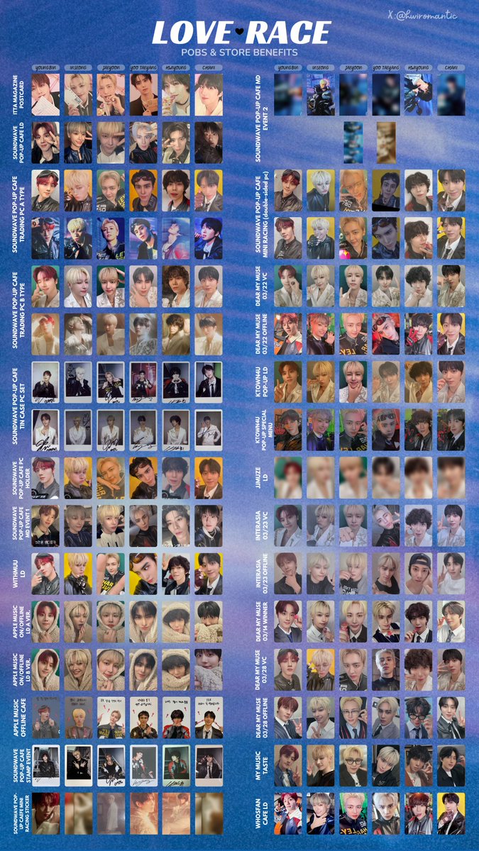 SF9official 🏍️[SF9 - MINI ALBUM LOVE RACE POBS & STORE BENEFITS