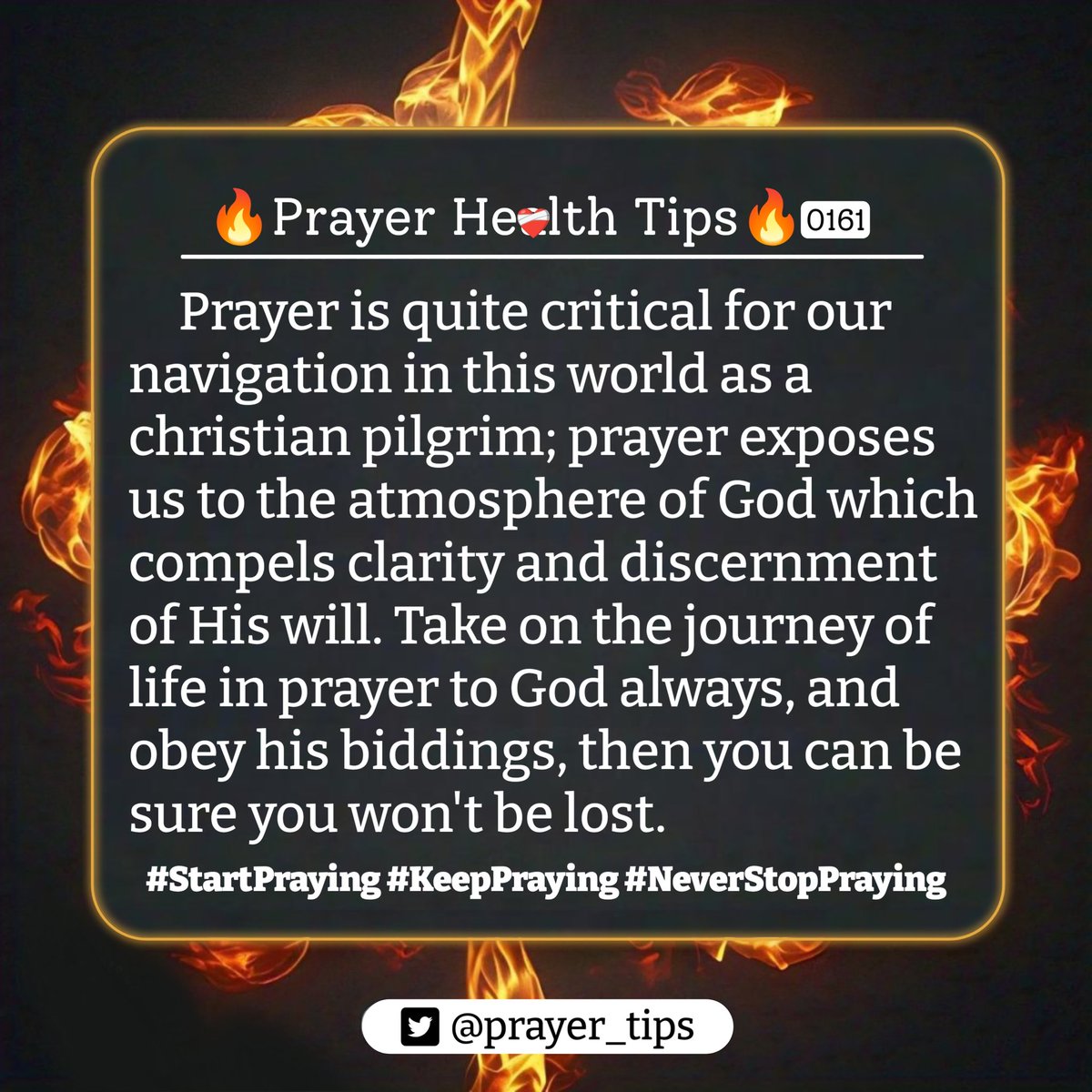 Pray daily to stay on the path and obey God’s guidance. #StartPraying #Faith