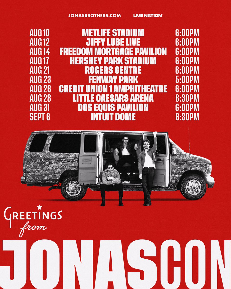 ONE WEEK until the first JONASCON on tour. Who are we seeing at <a href="/MetLifeStadium/">MetLife Stadium</a>?!