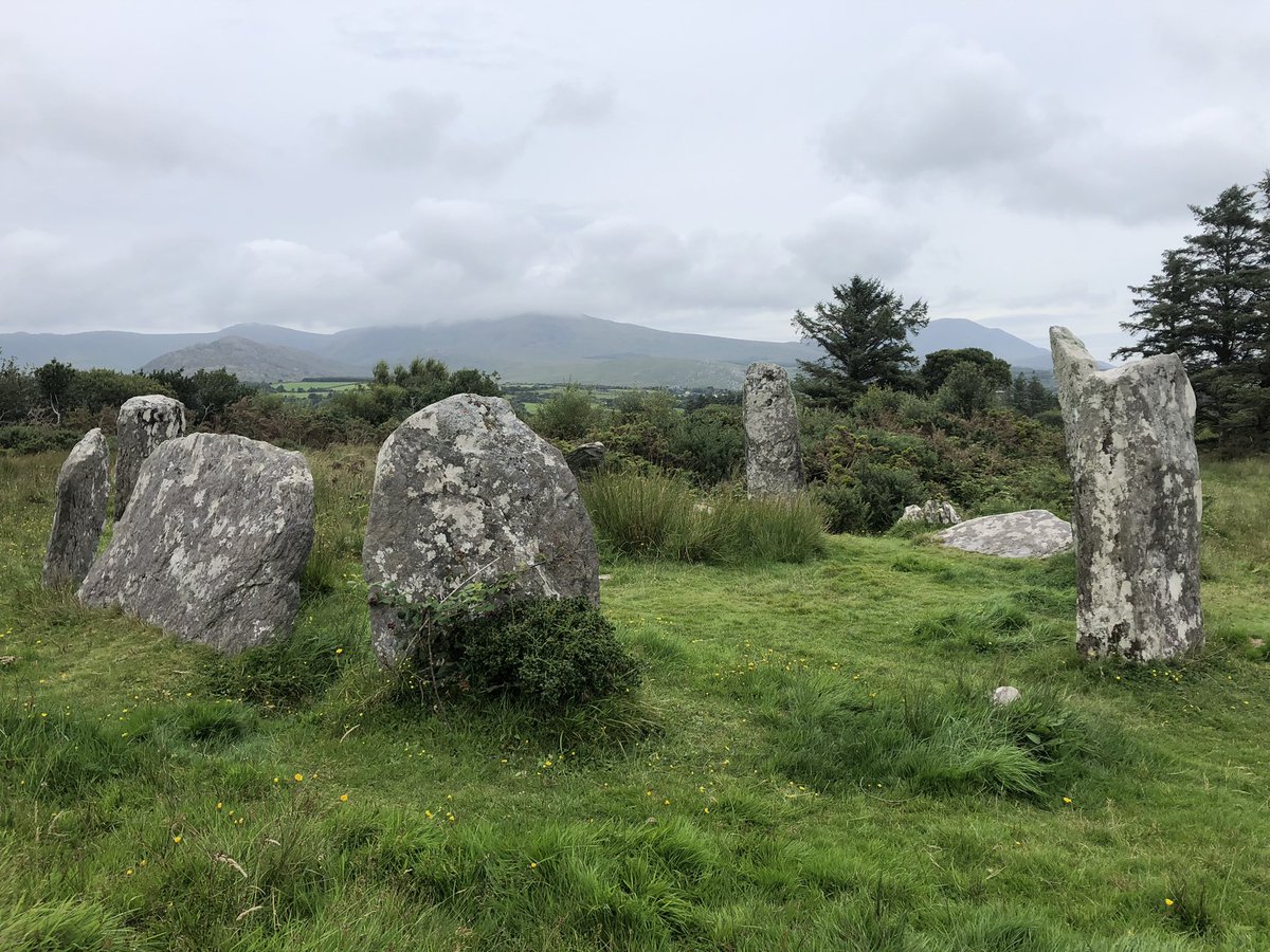 Saw my first Irish stone circle today: Derreenataggart on the Beara peninsula. Just wonderful! 💚🪨✨ #StandingStoneSunday