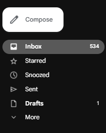 amitxtech's tweet image. gmail in dark mode 🤡