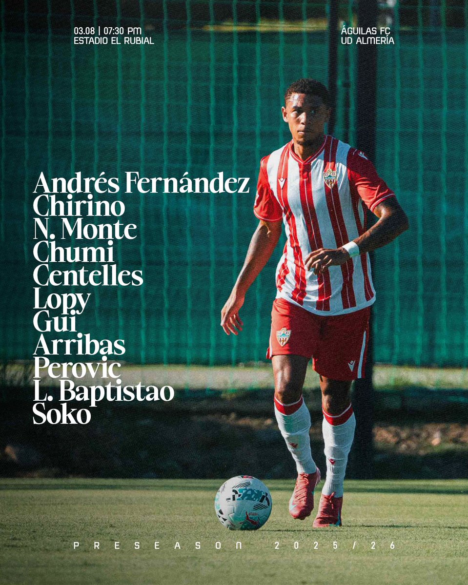 📋 Esta es nuestra alineación para el partido amistoso ante el <a href="/aguilas_fc/">Águilas F.C.</a>