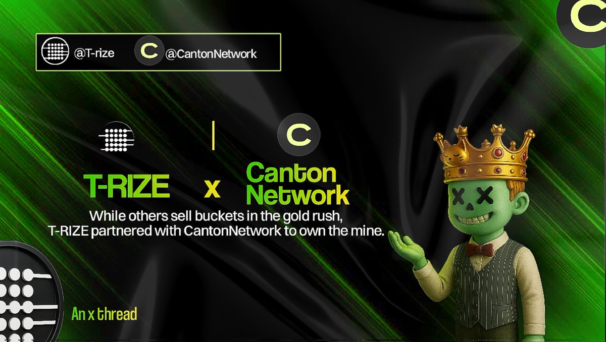jaydeeKrypto's tweet image. While Most crypto projects are still selling tools in the gold rush.
T-RIZE didn’t come to sell,  it came to own.

Here’s how its partnership with the world’s most institutionally backed Blockchain changes the game👇
#Threadcontest $Rize #RWA #Base @Bellickkruz @trize_io