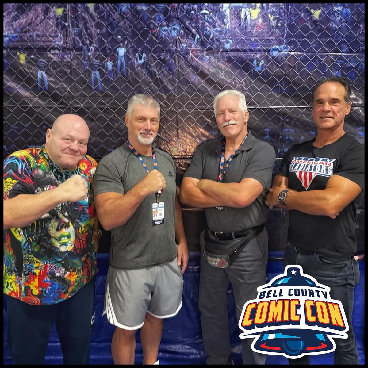 BellComicCon's tweet image. BCCC 2025 - Day 2

👊 Butterbean – Boxing Powerhouse
💪 Steve Blackman – Wrestling's Lethal Weapon
🐾 Dan "The Beast" Severn – UFC Hall of Famer
⚡ Dan "Nitro" Clark – American Gladiators Icon

📍 Find them all in Hall C – Don’t miss your shot to meet these real-life warriors!