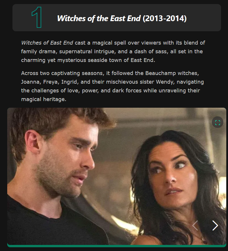 Witches of East End tweet media