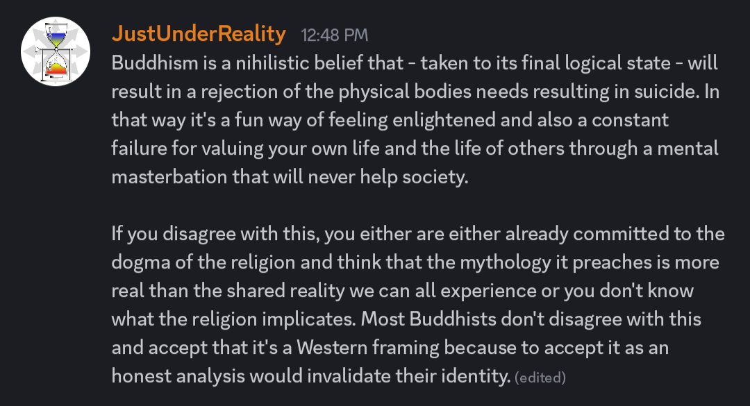 I critique Christianity a lot. But that's only because it's the Western religious phenotype.

I can critique others too. I just typically don't.