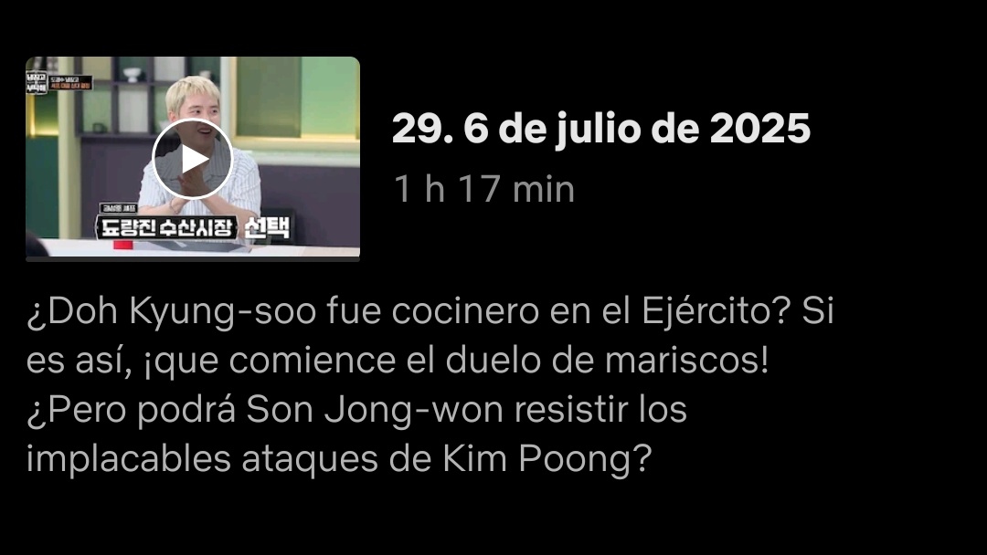 D.O. México 🇲🇽 (@penguinforcemx) on Twitter photo 📺Ya salio el episodio de Chef & My Fridge en Netflix!🎬
Corran a verlo en la plataforma
netflix.com/es/title/80176…
<a href="/companysoosoo_/">Company Soosoo</a> #DohKyungsoo #DOH #chefymyfridgeNETFLIX 📺Ya salio el episodio de Chef & My Fridge en Netflix!🎬
Corran a verlo en la plataforma
netflix.com/es/title/80176…
<a href="/companysoosoo_/">Company Soosoo</a> #DohKyungsoo #DOH #chefymyfridgeNETFLIX