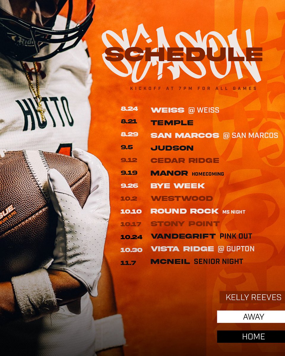 OFFICIAL SCHEDULE DROP