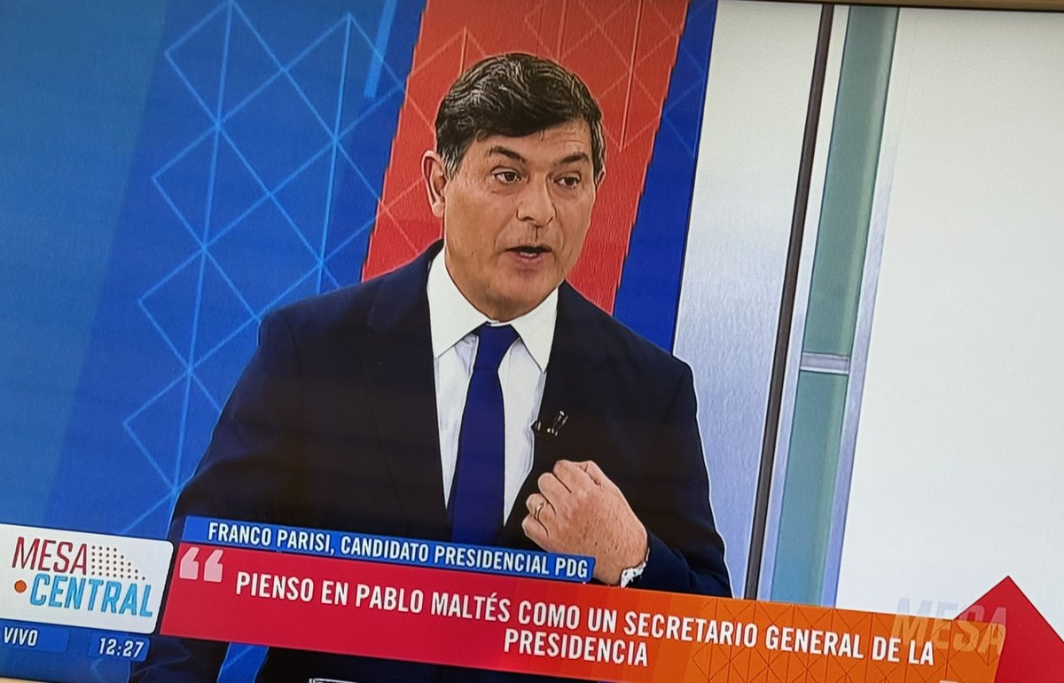 Claudia Pizarro (@claudiapizarro) on Twitter photo Primicia:
¿<a href="/Pablo_Maltes/">Pablo Maltes Biskupović</a> consiguió trabajo como vocero de los chantas agrupados?
Y para peor, nos anuncian que si ganan, será el futuro Secretario general de la presidencia!!
Les recuerdo que cuando fue candidato a alcalde en el 2024 no se realizó el test de esfuerzo, Primicia:
¿<a href="/Pablo_Maltes/">Pablo Maltes Biskupović</a> consiguió trabajo como vocero de los chantas agrupados?
Y para peor, nos anuncian que si ganan, será el futuro Secretario general de la presidencia!!
Les recuerdo que cuando fue candidato a alcalde en el 2024 no se realizó el test de esfuerzo,