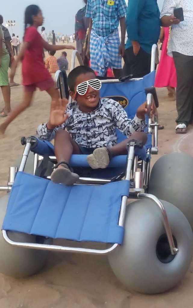 DRA India (Disability Rights Alliance) (@disabilityindia) on Twitter photo Beach mats and accessible play equipment at Blue Flag Marina Beach from day 1! What a heady feeling to be included from the start and not as an afterthought š
Other govt departments, please follow the lead of <a href="/chennaicorp/">Greater Chennai Corporation</a>!
#ToBeAPartAndNotApart #NothingWithoutUs #Access #Beach Beach mats and accessible play equipment at Blue Flag Marina Beach from day 1! What a heady feeling to be included from the start and not as an afterthought š
Other govt departments, please follow the lead of <a href="/chennaicorp/">Greater Chennai Corporation</a>!
#ToBeAPartAndNotApart #NothingWithoutUs #Access #Beach