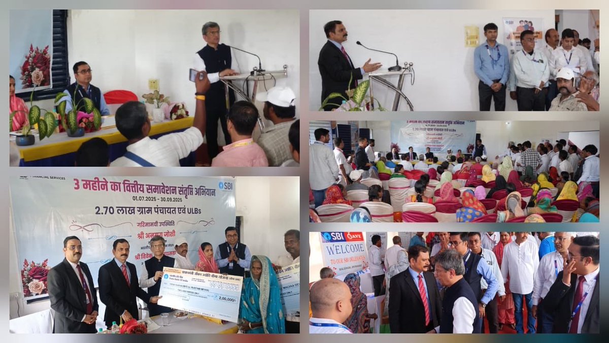 prashantjhasbbj's tweet photo. #Deoghar SBI ⁦@TheOfficialSBI⁩ Financial inclusion saturation camp at Malhara panchayat Deoghar Jharkhand attended by Cgm Sri Anurag Joshi sir and Gm Sri Vivek c Jaysawal sir. https://t.co/7idFyOmzGJ