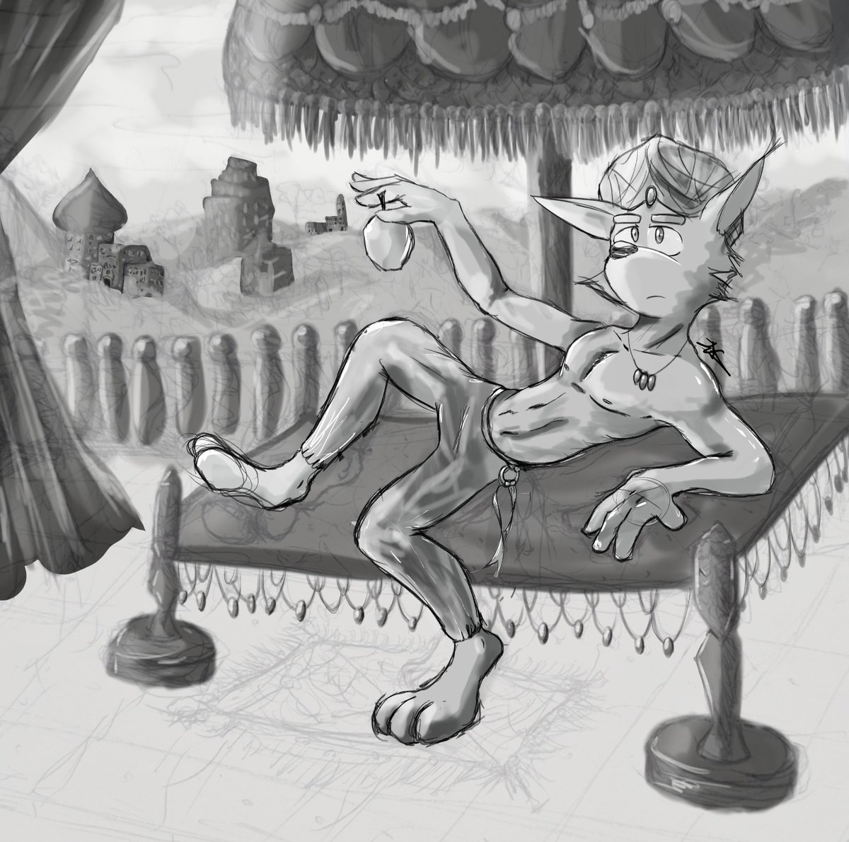 jefryx15's tweet photo. I  probably wouldn't finish this haha, so I better upload before it gets lost xd #furry #furryartwork #sketch #digitalart #art https://t.co/5satDLqrFC
