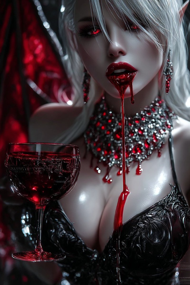 #AIart #aiartcommunity #Vampire 
Blood lust v2
