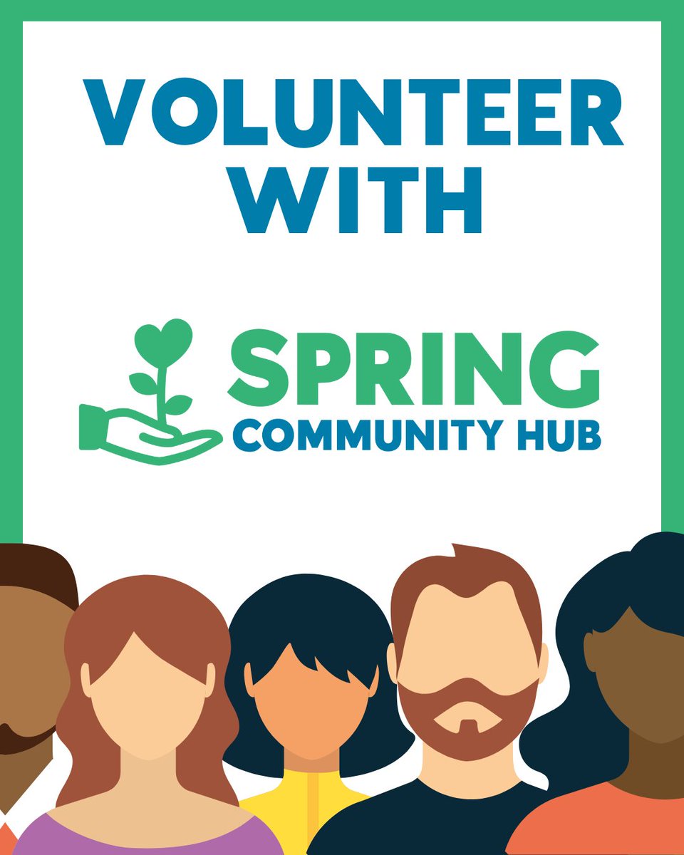 SpringCommHub's tweet image. VOLUNTEER OPPORTUNITIES!
We are currently looking for volunteers in several departments:
🟢 Food bank
🟢 Social Supermarket
🟢 After School Club
🟢 Office Admin (in person only)
If you would like to volunteer, visit forms.zohopublic.eu/officespringco…