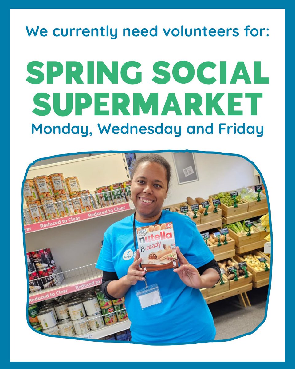 SpringCommHub's tweet image. VOLUNTEER OPPORTUNITIES!
We are currently looking for volunteers in several departments:
🟢 Food bank
🟢 Social Supermarket
🟢 After School Club
🟢 Office Admin (in person only)
If you would like to volunteer, visit forms.zohopublic.eu/officespringco…