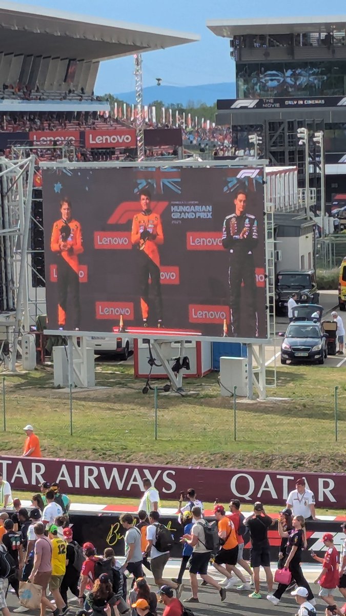 Absolutely awesome weekend at the F1 GP in Hungary. It's good to be a McLaren fan. #HungarianGP