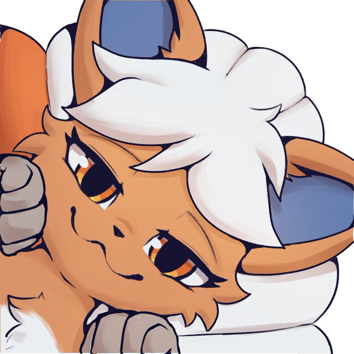 Smug Vulpix emotes for