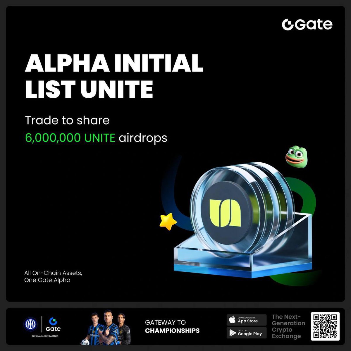 Pojok Kripto💜 (@pojokripto) on Twitter photo 🎁Don't Miss It Airdrop Gate Alpha!
Untuk merayakan pencatatan $UNITE di Gate Alpha <a href="/GateioAlpha/">Gate Alpha</a>
Kampanye airdrop terbatas waktu kini aktif — dengan 6.000.000 UNITE yang bisa didapatkan!
Siapa Cepat Dia Dapat
🔥 Perdagangkan Aset On-Chain Terpanas Terlebih Dahulu
Daftar : 🎁Don't Miss It Airdrop Gate Alpha!
Untuk merayakan pencatatan $UNITE di Gate Alpha <a href="/GateioAlpha/">Gate Alpha</a>
Kampanye airdrop terbatas waktu kini aktif — dengan 6.000.000 UNITE yang bisa didapatkan!
Siapa Cepat Dia Dapat
🔥 Perdagangkan Aset On-Chain Terpanas Terlebih Dahulu
Daftar :