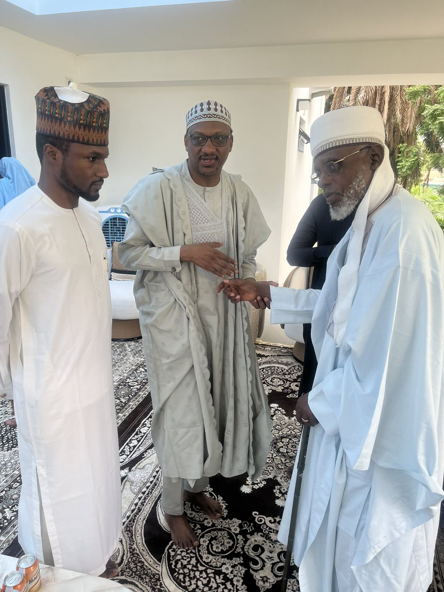 Today, I accompanied my father, the head of the Shagari family, Capt. Bala Shagari Rtd, to pay condolences to the families of late President Buhari.

Our two families are tied by a complex yet significant chapter in Nigeria’s political history. May Allah forgive their mistakes.
