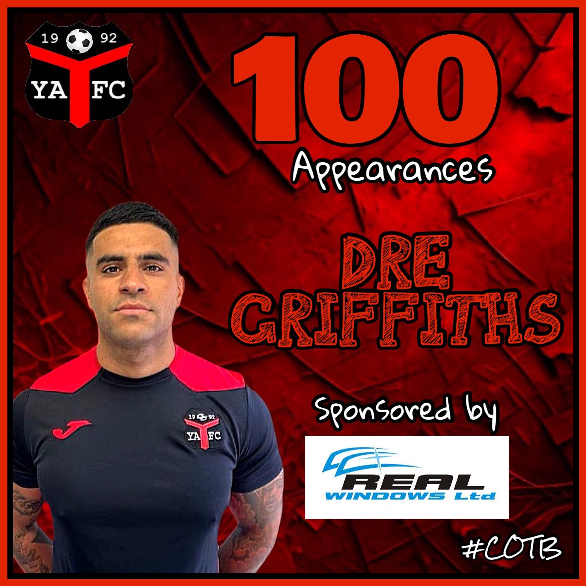 Ynyshir Albions FC (@yafcthebuns) on Twitter photo π£πππ¬ππ₯ π ππππ¦π§π’π‘π
Shout out to our midfielder <a href="/andre_griffiths/">Dre π€πΏπΊπΎπ»β½οΈ</a> who yesterday made his 100th appearance for the club.
Would be closer to 200 if he wasnβt partial to a holiday and rave every few weeks π
Well done Dre buddy, plenty more to come πͺ
#COTB π΄β«οΈ π£πππ¬ππ₯ π ππππ¦π§π’π‘π
Shout out to our midfielder <a href="/andre_griffiths/">Dre π€πΏπΊπΎπ»β½οΈ</a> who yesterday made his 100th appearance for the club.
Would be closer to 200 if he wasnβt partial to a holiday and rave every few weeks π
Well done Dre buddy, plenty more to come πͺ
#COTB π΄β«οΈ