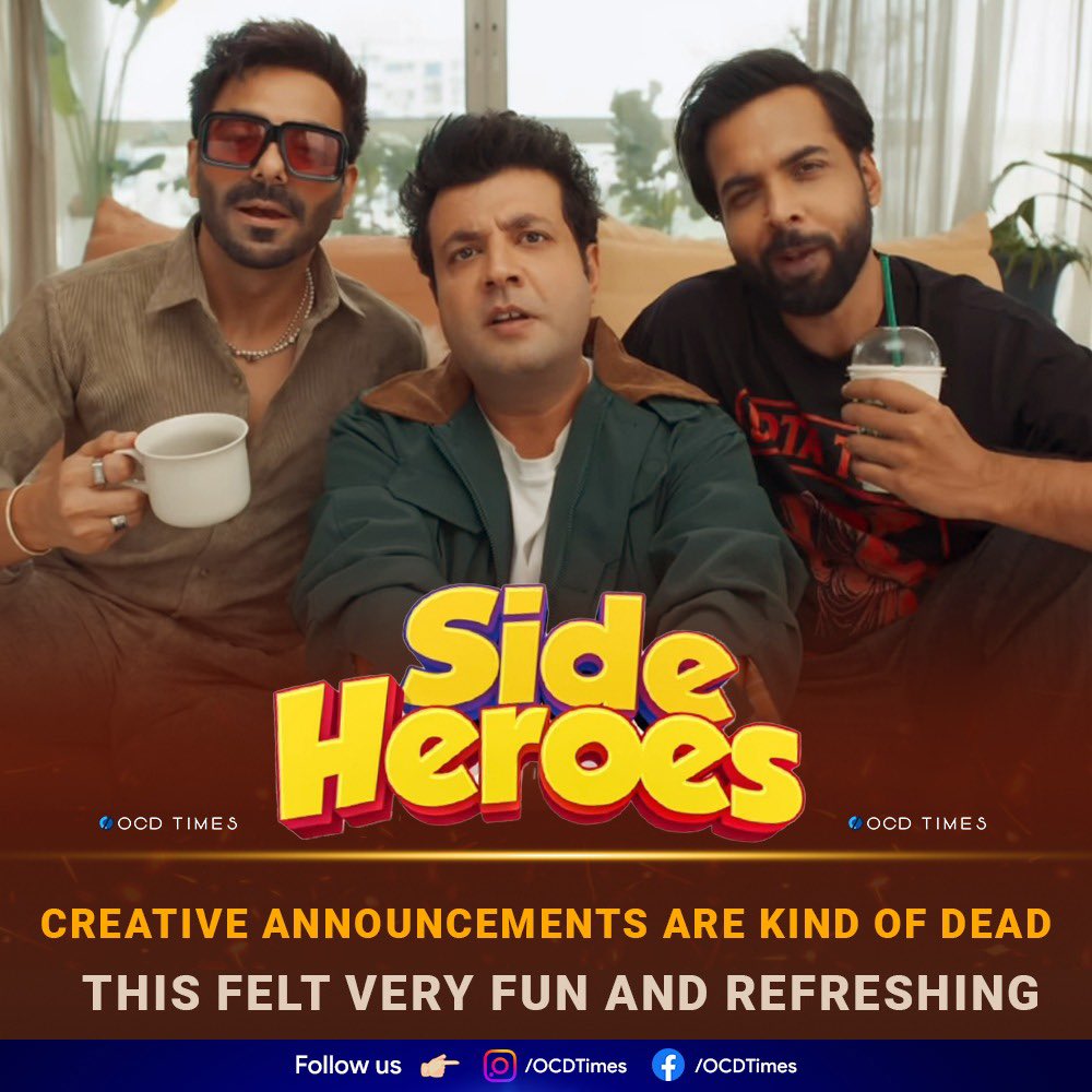 ocdtimes's tweet image. “Title thoda peraonal nahi ho gaya?”
😂😂😂😂
“Mummy ko lead role bol ke aya tha” 🤣👌🏻
.
#OCDTimes #HappyFriendshipDay #Buddies #FriendsForever #LycaMJF #MahaveerJainFilms #MrigdeepSinghLamba #ImtiazAli #AbhishekBanerjee #AparshaktiKhurana #VarunSharma #SideHeroes