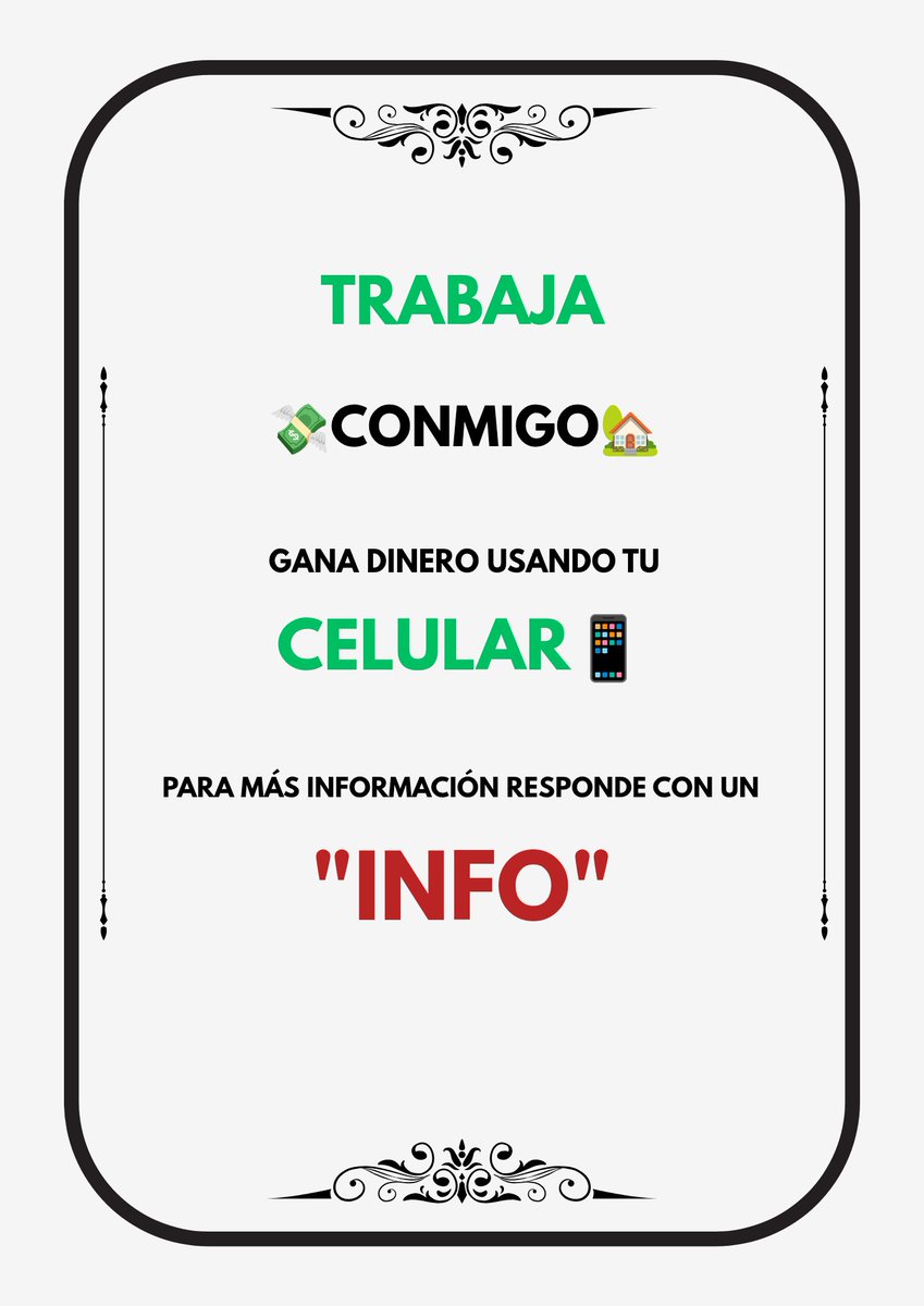OctavioSsj19's tweet photo. 💸
#Ganadinerodesdecasa #Emprenderonline #Libertadfinanciera https://t.co/044irySOQW