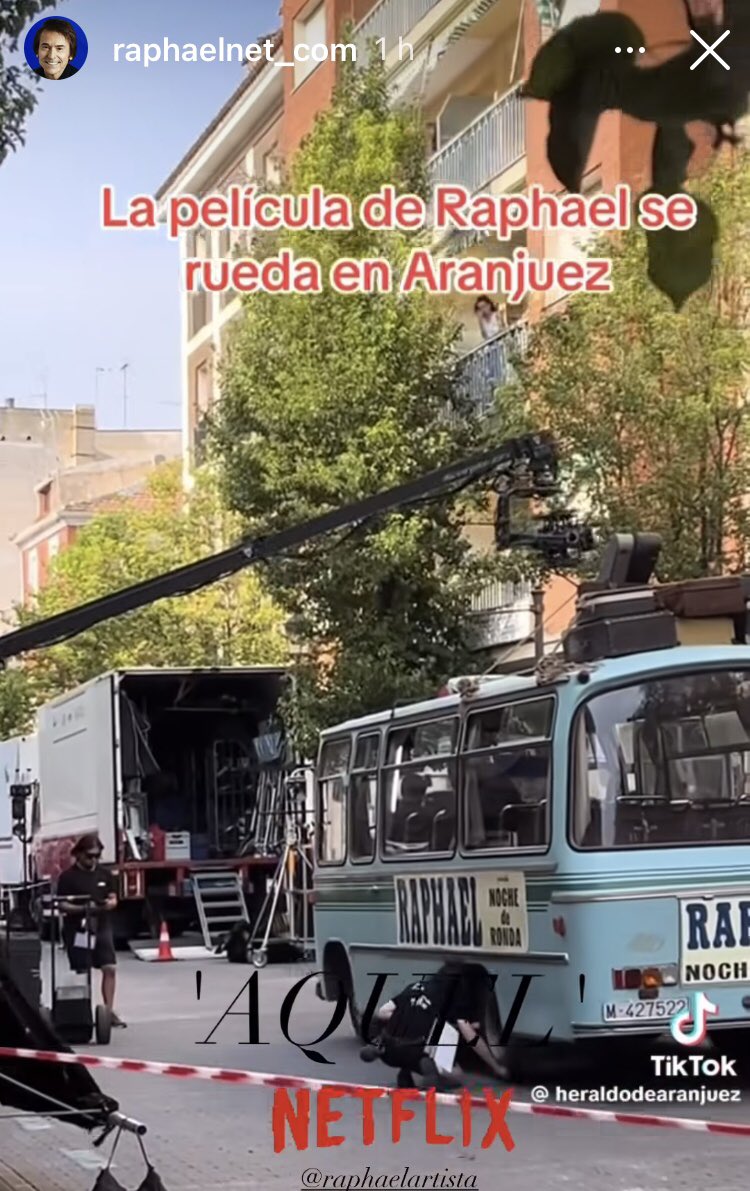 Se rueda AQUEL en Aranjuez <a href="/raphaelnet_com/">RAPHAELNET.COM</a> <a href="/RAPHAELartista/">𝗥𝗔𝗣𝗛𝗔𝗘𝗟</a>  instagram.com/stories/raphae…