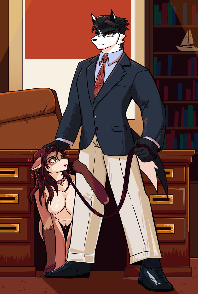 A good girl shouldn't question the boss— Russet learned that the hard way. It'll be easier for the new hires to learn though, watching the old CFO bob her head in John's lap all through their yearly reviews.