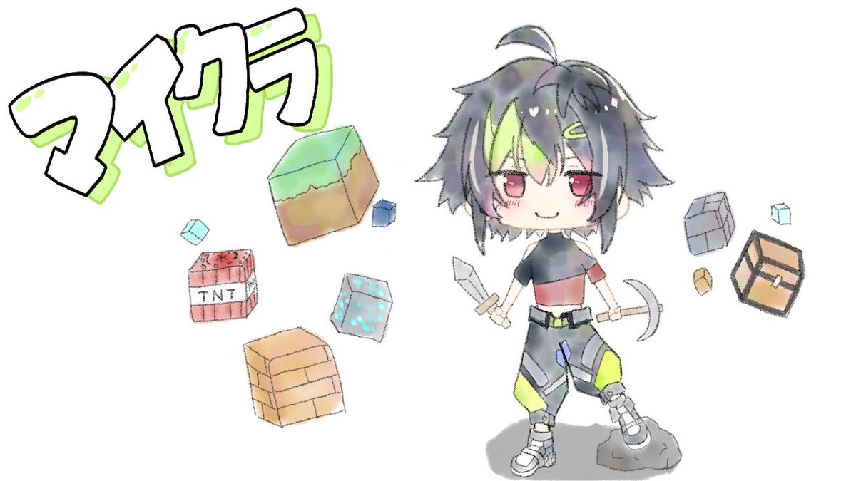 namiri_2's tweet photo. #伊波新しいサムネよ
 #絵ライぞ伊波 
伊波のマイクラめっちゃ好き

初めてやってみたけど水彩風めちゃむず、、 https://t.co/SOTvGb7ZFc