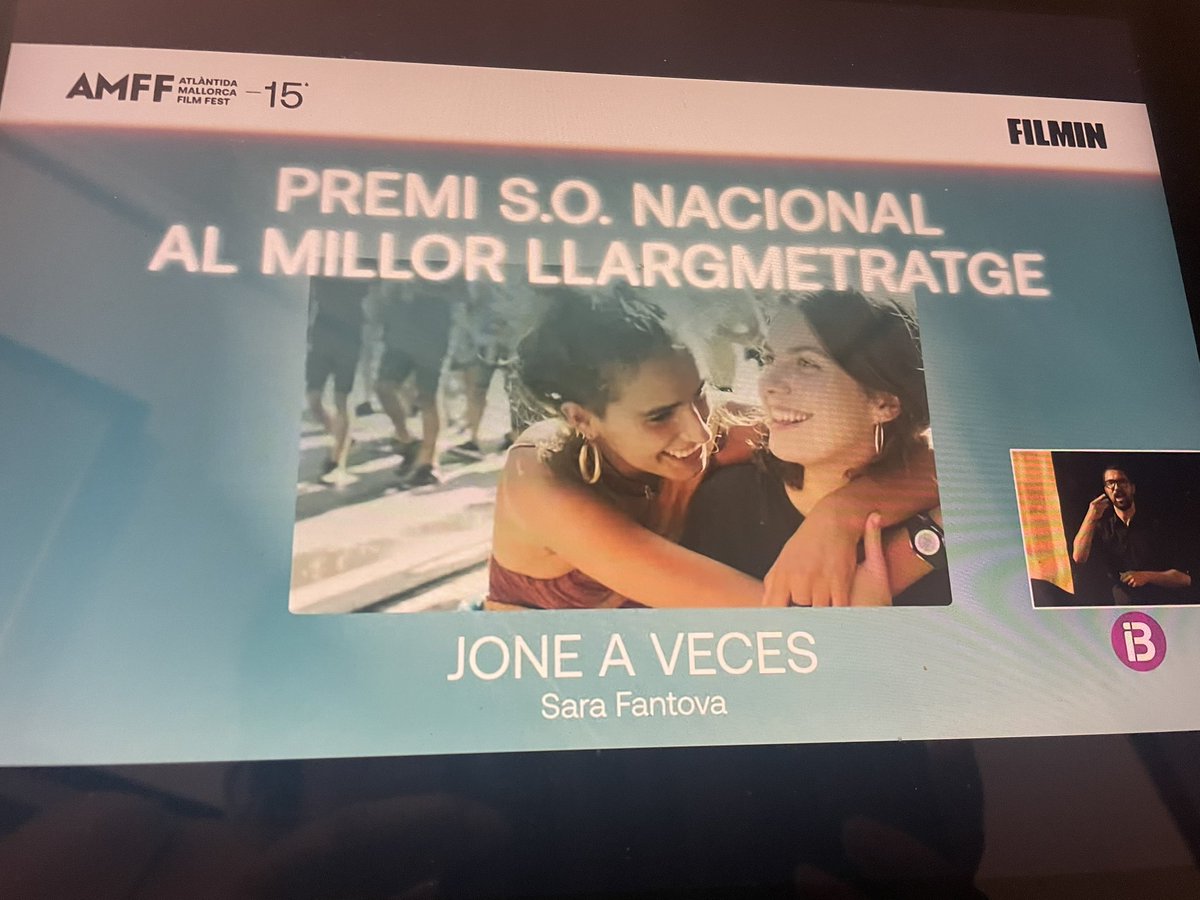 Zorionak Sara Fantova eta lan taldea <a href="/atlantidafilm/">Atlàntida Mallorca Film Fest</a> Sari nagusia jasotzeagatik