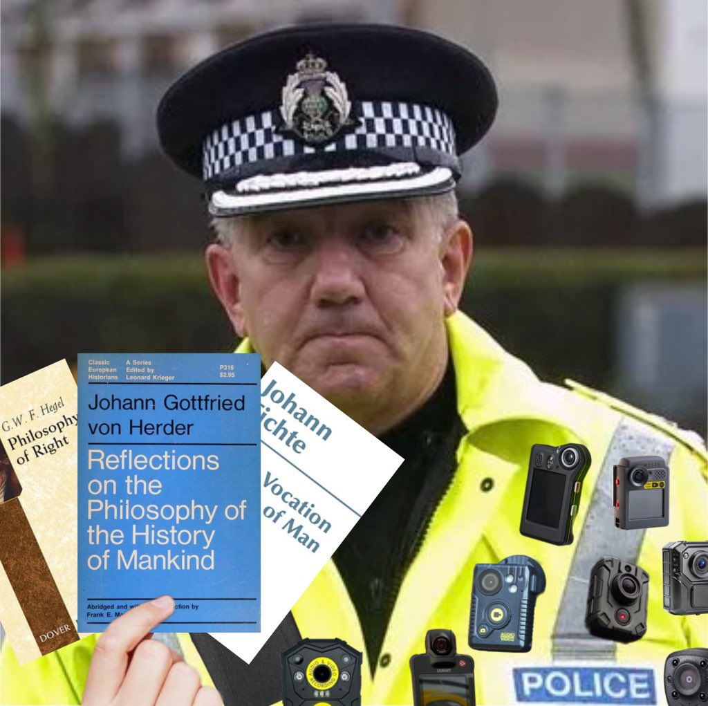 “Come with me please Sir you are under arrest for possession of extremist literature. Officers became suspicious of your behaviour when you tweeted “migration is slightly too high” and lo and behold Sir after a search of your property Officers uncovered the radicalising material”