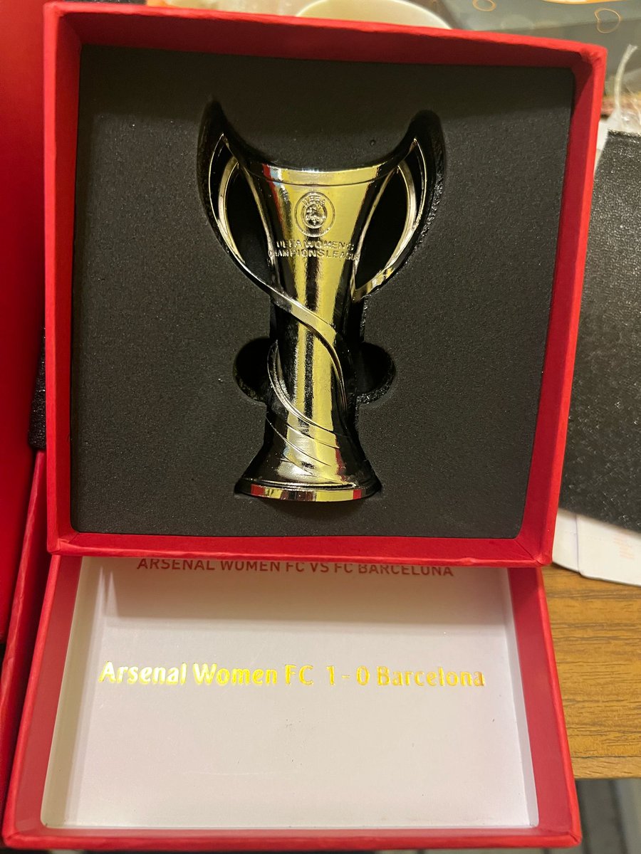 Arsenal fans...
Spent the weekend wrapping the 8 box "Marble Hall Collection " and the ladies European Cup.
Will start contacting collectors/interested fans from tomorrow. 
Tonight will be spent getting sellotape off my fingers!